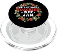 El Coaching instruccional es mi Entrenador de Maestros de Mermelada Strawberry PopSockets PopGrip para MagSafe