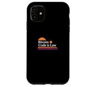 El código es ley bitcoin blockchain seguridad sats confía en bitcoin Carcasa para iPhone 11