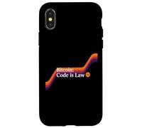 El código es ley bitcoin blockchain seguridad sats confía en bitcoin Carcasa para iPhone X/XS