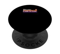 El código es ley bitcoin blockchain seguridad sats confía en bitcoin PopSockets PopGrip Adhesivo
