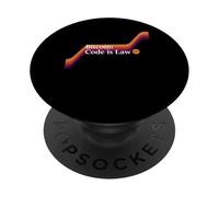 El código es ley bitcoin blockchain seguridad sats confía en bitcoin PopSockets PopGrip Adhesivo