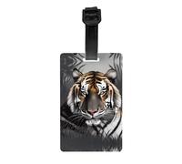 El colgador de etiquetas de equipaje Tiger at Rest protege la privacidad y es imprescindible para viajes y es duradero