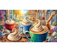 El Color Caramelo es cálido. Puzzle de 1000 Piezas - Juego diFícil de Papel Reciclado Actividad para casa Regalo 38x26/1000pcs