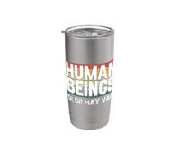 El color de los seres humanos puede variar diversión erracismo contra el racismo igualdad Vaso térmico de acero inoxidable de doble pared