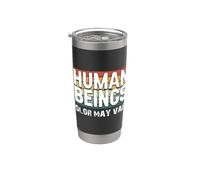 El color de los seres humanos puede variar diversión erracismo contra el racismo igualdad Vaso térmico de acero inoxidable de doble pared