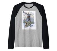 El Coloso de Rodas - Póster Retro Camiseta Manga Raglan