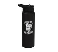 El comedero para pájaros Squirrel Disculpe Me Your está vacío, amante de los animales Stainless Steel Insulated Water Bottle
