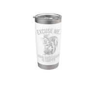 El comedero para pájaros Squirrel Disculpe Me Your está vacío, amante de los animales Vaso térmico de acero inoxidable de doble pared