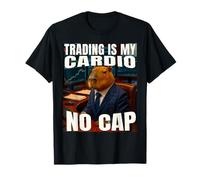 El comercio es mi Cardio Capybara Stock Trading Meme No Cap Camiseta