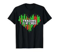 El Comercio es mi Cardio Cryptocurrency Day Trading Crypto Heart Camiseta gráfica económica, Hombre, Negro, S