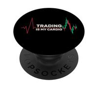 El Comercio es mi Cardio - Inversor Trader del Mercado de valores PopSockets PopGrip Adhesivo