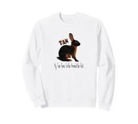 El Conejo Bronceado Corre círculos Alrededor del Resto para los fanáticos de los Conejos de Mascotas Sudadera