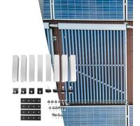 El conjunto de montaje de panel solar todo en uno incluye rieles robustos y abrazaderas esenciales (juego de 3 (para 35 mm)