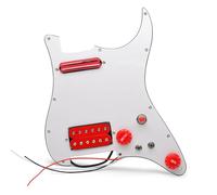 El Conjunto De Placa Protectora De Pastillas De Guitarra Eléctrica Alnico Es Adecuado Para Pastillas Magnéticas HH(Red)