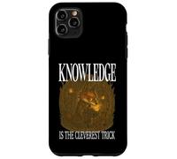 EL CONOCIMIENTO ES EL TRUCO MÁS INTELIGENTE Fox leyendo ratón de biblioteca Carcasa para iPhone 11 Pro Max