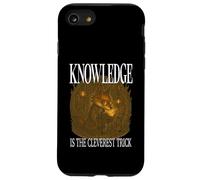 EL CONOCIMIENTO ES EL TRUCO MÁS INTELIGENTE Fox leyendo ratón de biblioteca Carcasa para iPhone SE (2020) / 7 / 8