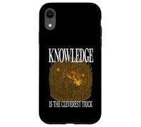 EL CONOCIMIENTO ES EL TRUCO MÁS INTELIGENTE Fox leyendo ratón de biblioteca Carcasa para iPhone XR