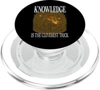 EL CONOCIMIENTO ES EL TRUCO MÁS INTELIGENTE Fox leyendo ratón de biblioteca PopSockets PopGrip para MagSafe