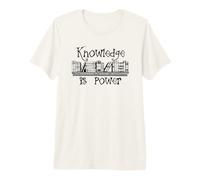 El Conocimiento es Poder - Lectura Amante de los Libros Bibliotecario Bookish Camiseta Premium