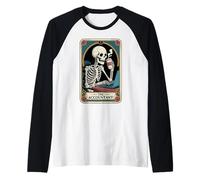 El Contador Tarot Carta Esqueleto Contabilidad CPA Contador Camiseta Manga Raglan