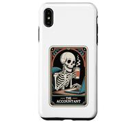 El Contador Tarot Carta Esqueleto Contabilidad CPA Contador Carcasa para iPhone XS MAX