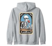 El Contador Tarot Carta Esqueleto Contabilidad CPA Contador Sudadera con Capucha