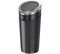 El contenedor de basura para coche que no deja marcas conserva el estado original de los portavasos y los compartimentos de almacenamiento (plateado)