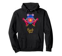 El Coqui Puerto Rico Rana Meditación Puerto Rico Rana Divertido Sudadera con Capucha