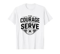 El coraje de servir policía policía policía Departamento de policía Camiseta