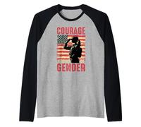 El Coraje no Conoce el Orgullo Militar de género Camiseta Manga Raglan