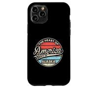 El corazón de América Late en Alaska Retro USA State Carcasa para iPhone 11 Pro