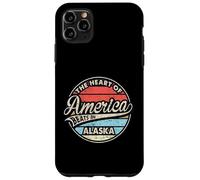 El corazón de América Late en Alaska Retro USA State Carcasa para iPhone 11 Pro MAX