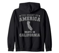 El corazón de América Late en California, Estados Unidos, Estados Unidos Sudadera con Capucha