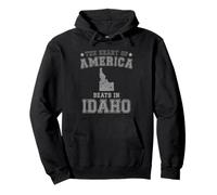 El corazón de América Late en Idaho Estados Unidos USA Sudadera con Capucha