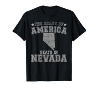 El corazón de América Late en Nevada US State USA Camiseta