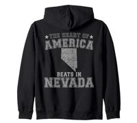 El corazón de América Late en Nevada US State USA Sudadera con Capucha
