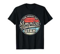 El corazón de América Late en Utah Retro USA State Camiseta