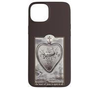 El Corazón de Jesús está Abierto a Toda la Sagrada Devoción Católica Carcasa para iPhone 15 Plus