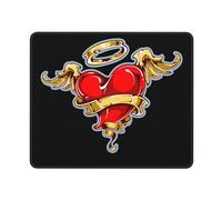 El Corazón De Un Ángel Alfombrilla De Escritorio Bordes Cosidos Alfombrilla De Ratón Agradable Mousepad para Hogar Ordenador Oficina 25X30Cm
