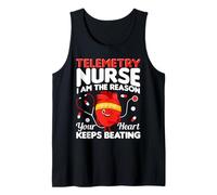 El corazón Sigue latiendo a la Enfermera de telemetría Camiseta sin Mangas