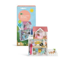 El Corte Inglés Casa de muñecas de madera sostenible con muebles Villa María El Corte Inglés. default Variante única