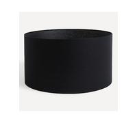 El Corte Inglés Pantalla cilíndrica negra de lino 100% Nimes El Corte Inglés. Negro Extragrande