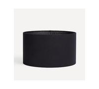 El Corte Inglés Pantalla cilíndrica negra de lino 100% Nimes El Corte Inglés. Negro Mediano