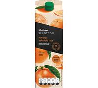 EL CORTE INGLES SELECTION Zumo de naranja Valencia Late 100% exprimido con pulpa brik 1 l