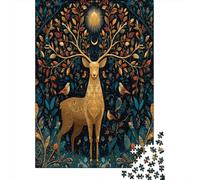 El corzo en el Bosque, al Amparo de la nocheRompecabezas De 1000 Piezas para Adultos, Juegos De Desafío para Niños, Regalos38x26cm/1000pcs