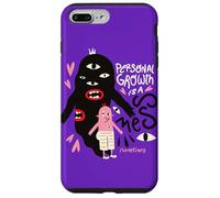 El crecimiento personal es un desastre - ilustración de positividad extraña Carcasa para iPhone 7 Plus/8 Plus