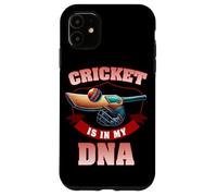 El cricket está en mi ADN Jugador de críquet Bowler Batsman Cricket Carcasa para iPhone 11