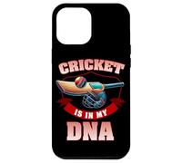 El cricket está en mi ADN Jugador de críquet Bowler Batsman Cricket Carcasa para iPhone 12 Pro Max