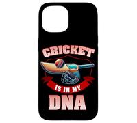 El cricket está en mi ADN Jugador de críquet Bowler Batsman Cricket Carcasa para iPhone 15