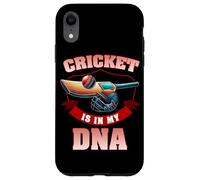 El cricket está en mi ADN Jugador de críquet Bowler Batsman Cricket Carcasa para iPhone XR